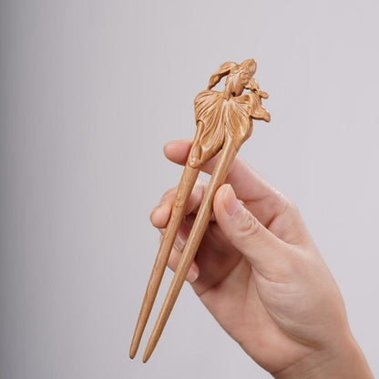 PF143 - Intricate Wooden Hair Sticks - Wholesale