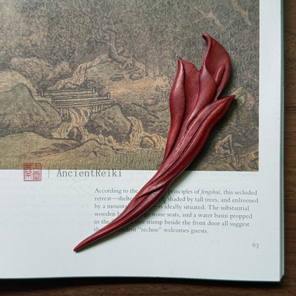 PF164 - 14.5cm African Padauk Hair Sticks - Wholesale