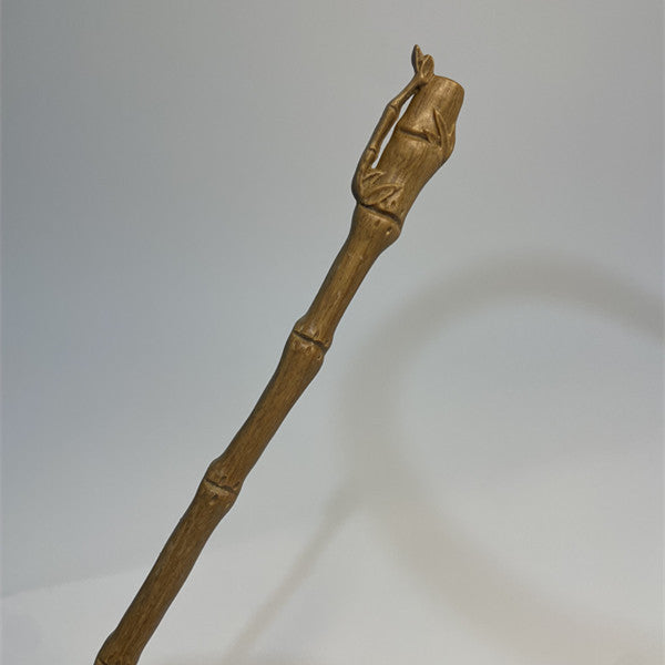 PF145 - 20cm Green Sandalwood Hair Sticks - Wholesale