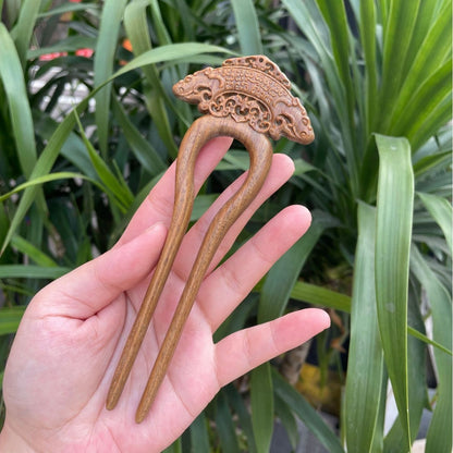 PF143 - Intricate Wooden Hair Sticks - Wholesale
