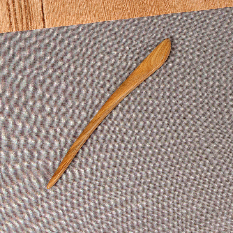 PF097 - 18cm Green Sandalwood Hair Sticks - Wholesale