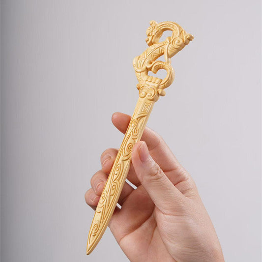 PF143 - Intricate Wooden Hair Sticks - Wholesale