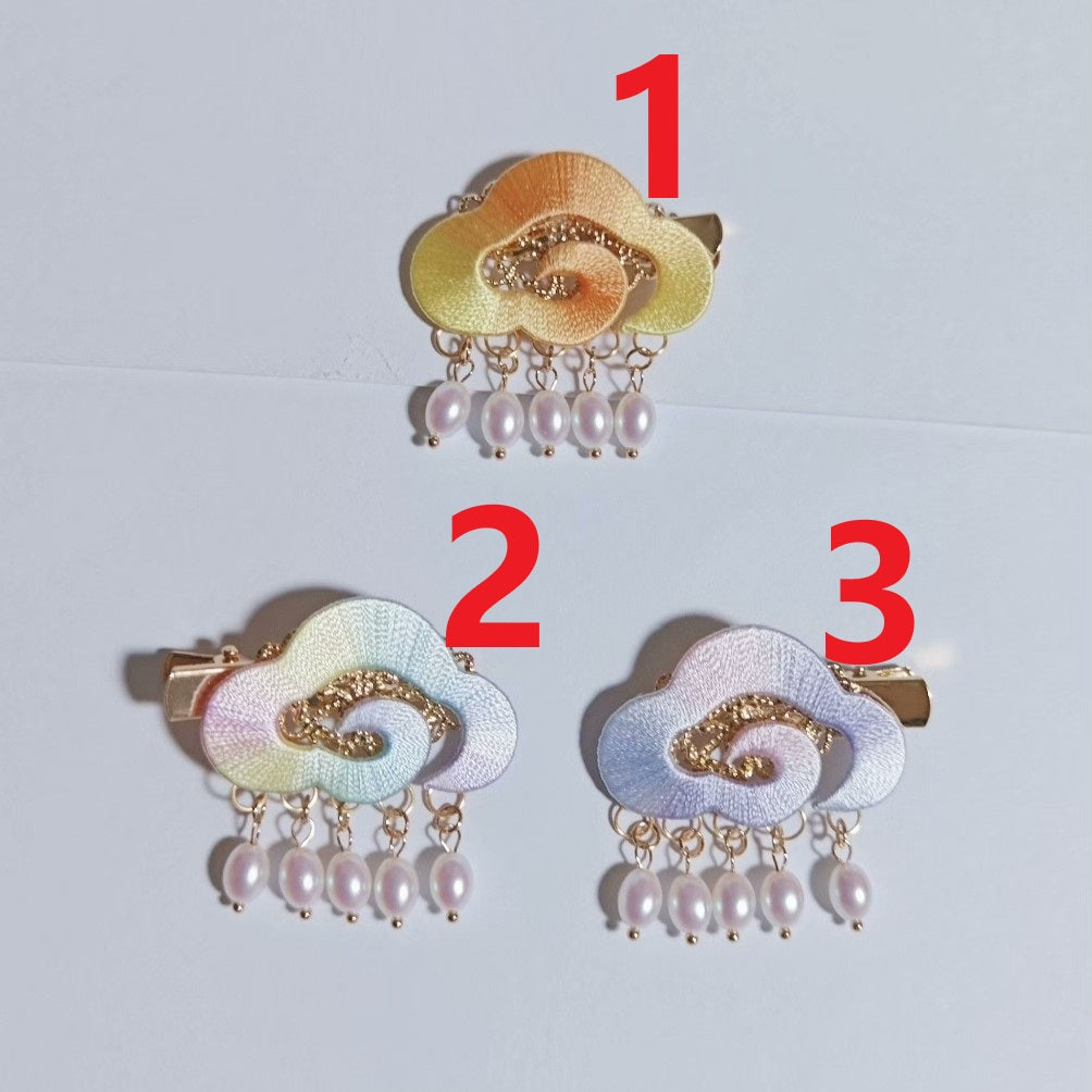 Handmade Chanhua Cloud Hair Clip - Daily, Wedding & Banquet