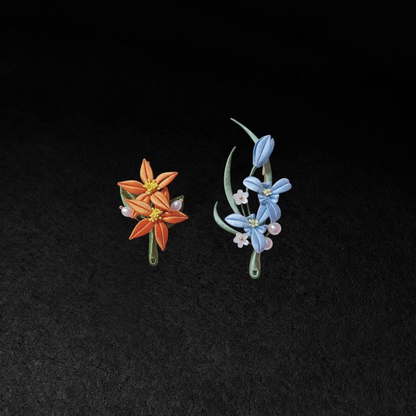 Spilla artigianale Chanhua a fiore d'arancio - Quotidiana, Matrimonio e Banchetto