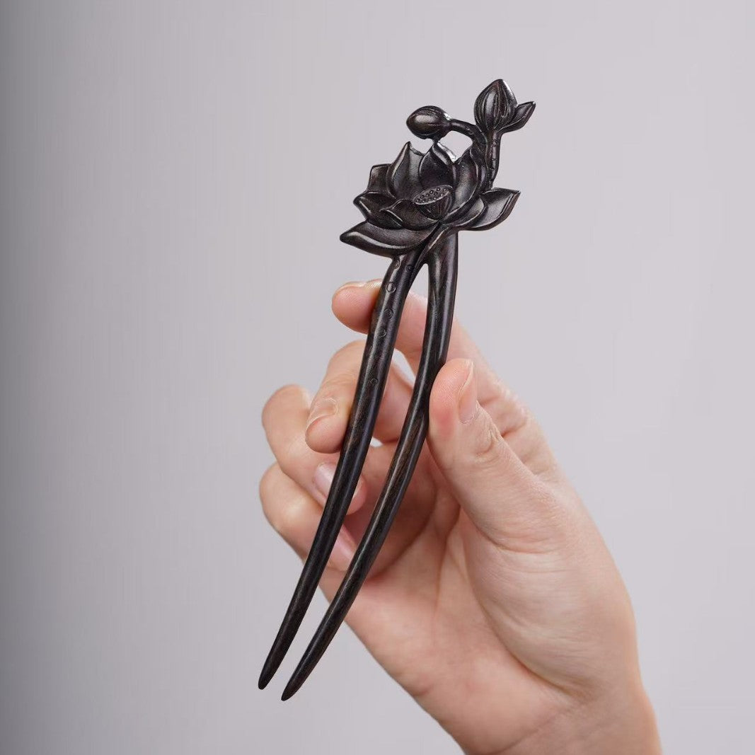 PF143 - Intricate Wooden Hair Sticks - Wholesale