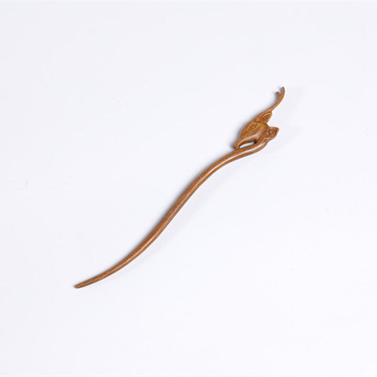 PF145 - 20cm Green Sandalwood Hair Sticks - Wholesale