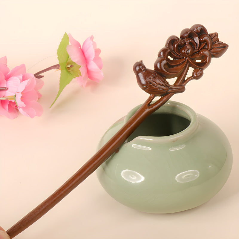 PF100 - 18cm Lacewood Hair Sticks - Wholesale