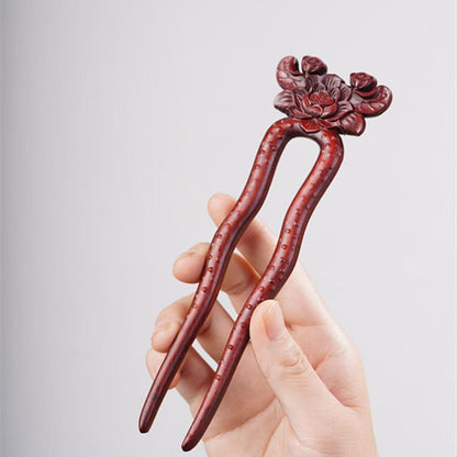 PF143 - Intricate Wooden Hair Sticks - Wholesale