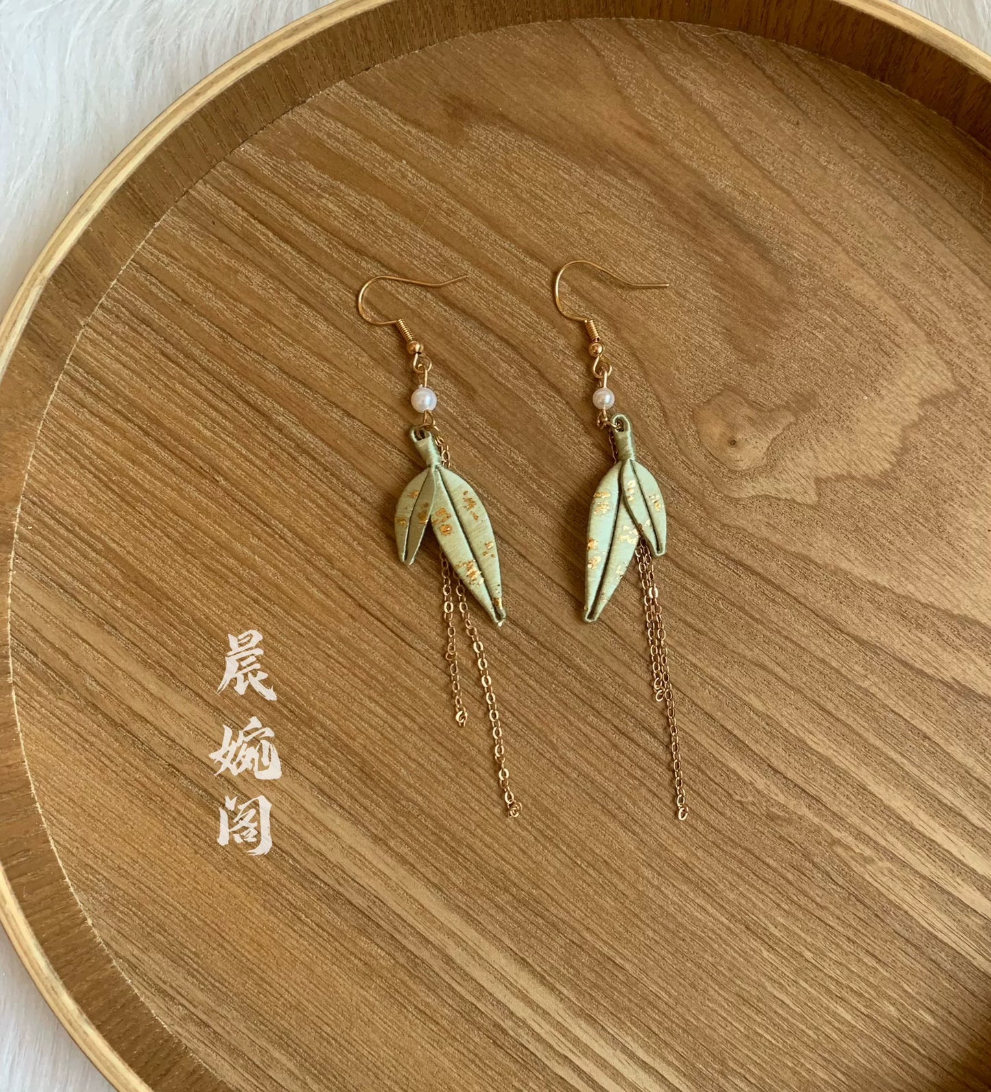 PF023 - Bamboo Chanhua Earrings - Wholesale