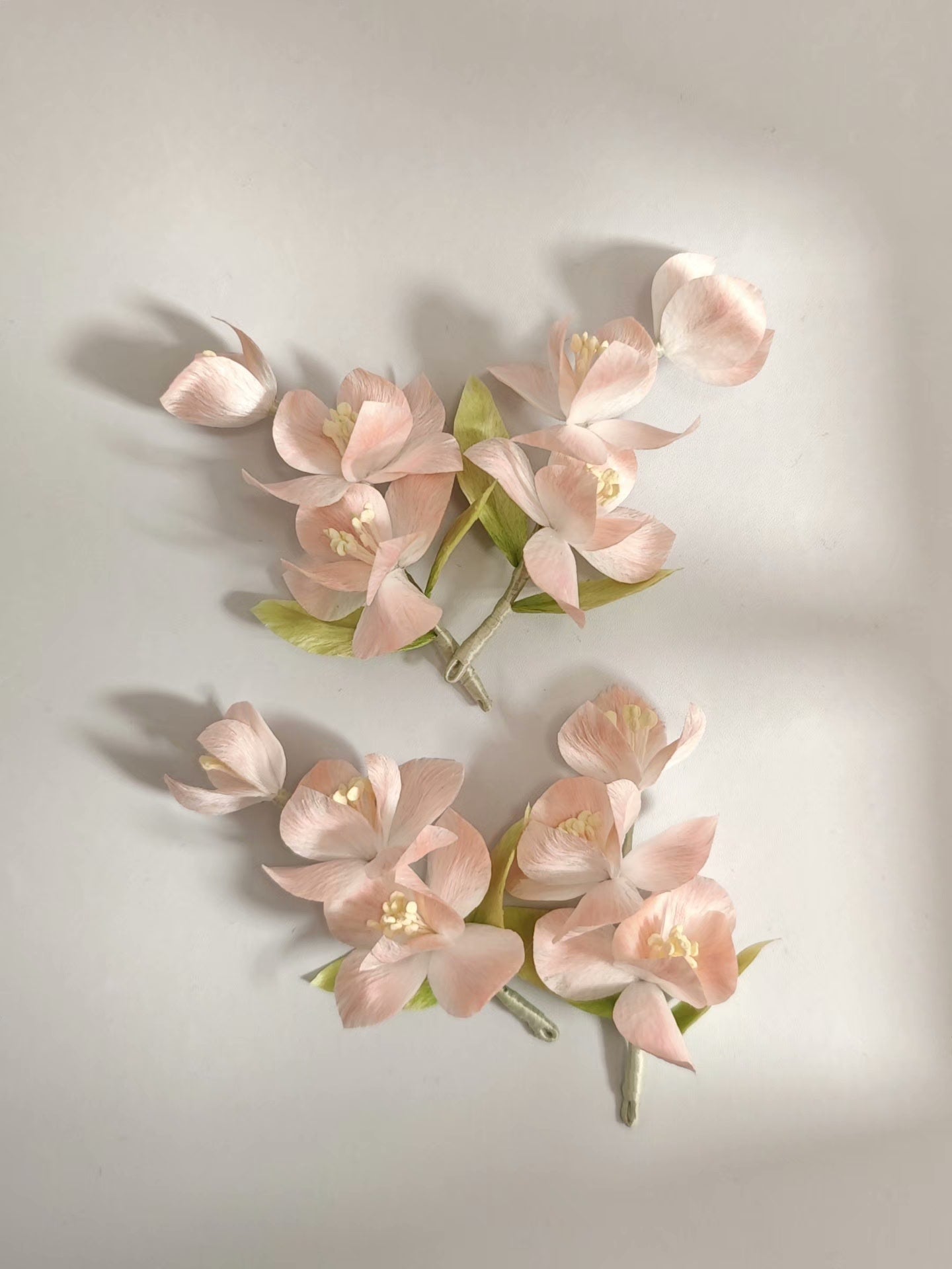 Handmade Ronghua Pink Iris - Lifelike Botanical Hair Accessory