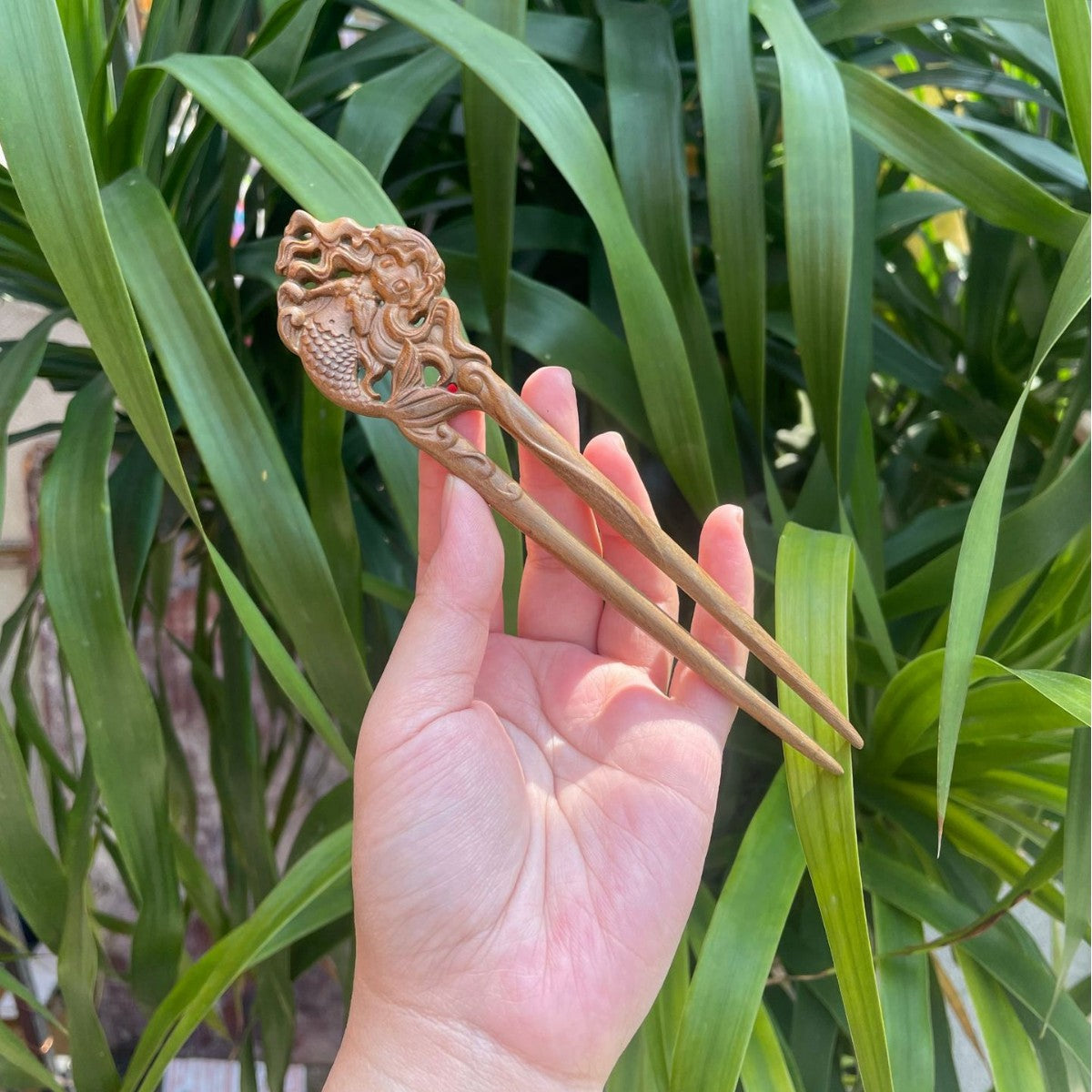 PF143 - Intricate Wooden Hair Sticks - Wholesale