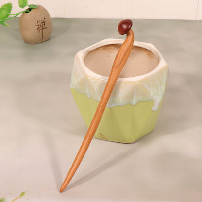 PF107 - 18cm African Padauk Hair Sticks - Wholesale