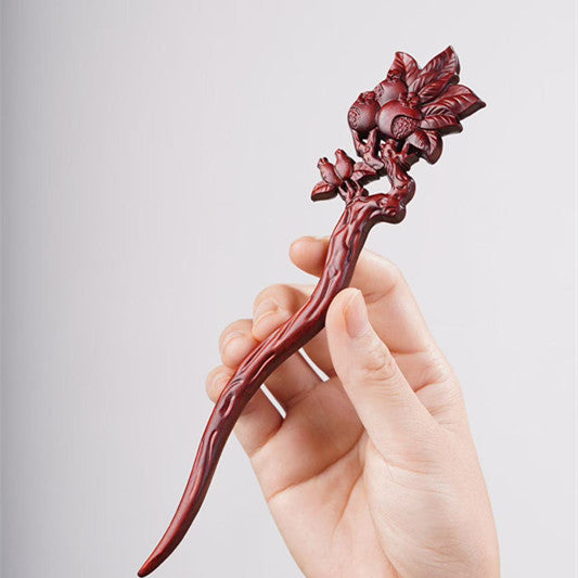 PF143 - Intricate Wooden Hair Sticks - Wholesale