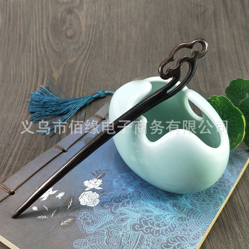 PF084 - 18cm Ebony Hair Sticks - Wholesale
