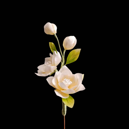 Fleur de jasmin Ronghua faite à la main - Accessoire pour cheveux botanique plus vrai que nature