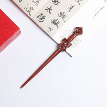 PF152 - 20cm Rosewood Sword Hair Sticks - Wholesale