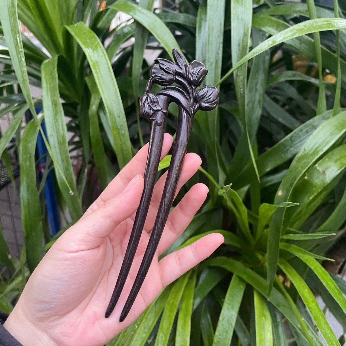 PF143 - Intricate Wooden Hair Sticks - Wholesale