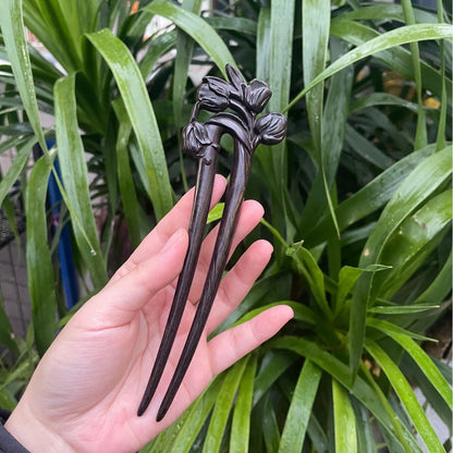 PF143 - Intricate Wooden Hair Sticks - Wholesale