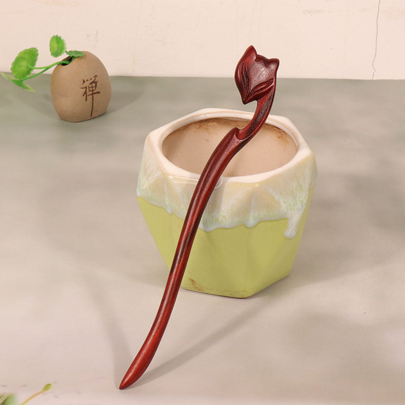 PF107 - 18cm African Padauk Hair Sticks - Wholesale