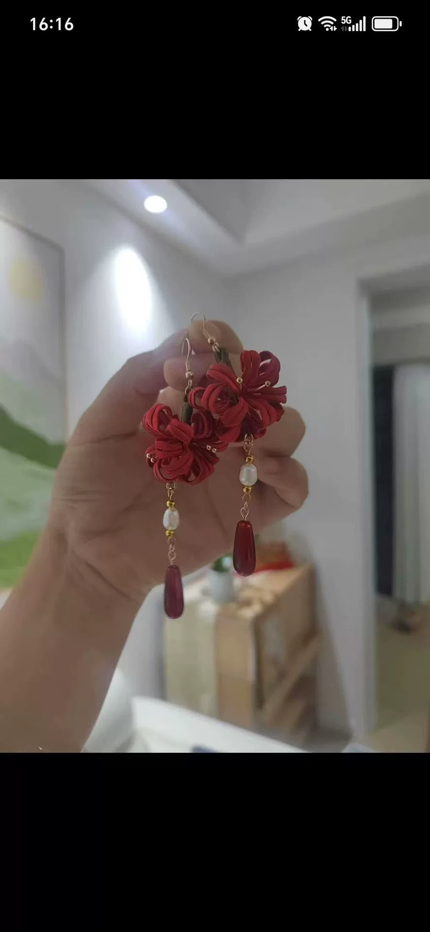 PF227 - Spider Lily Chanhua Earrings - Wholesale