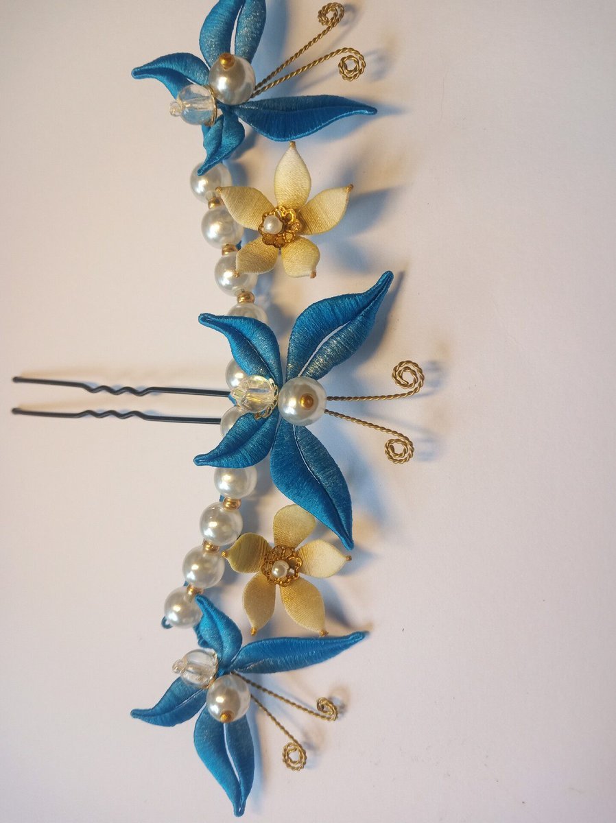 Handmade Thread-Wrapped Butterfly Hair Fork - Artisanal Chanhua Wedding Hairpin