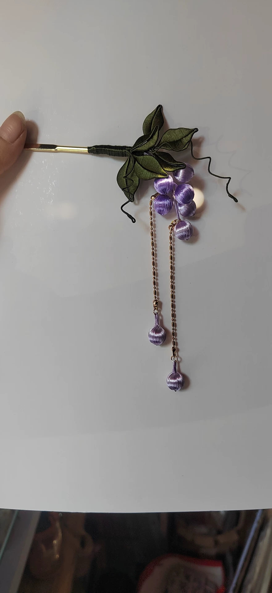 PF240 - Grape Chanhua Hairpin - Wholesale