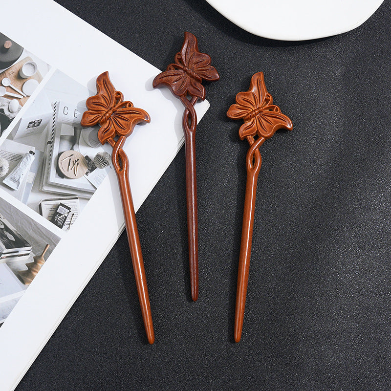 PF185 - 19cm Lacewood Hair Sticks - Wholesale