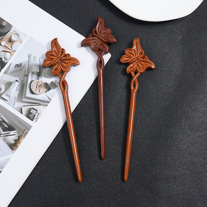 PF185 - 19cm Lacewood Hair Sticks - Wholesale