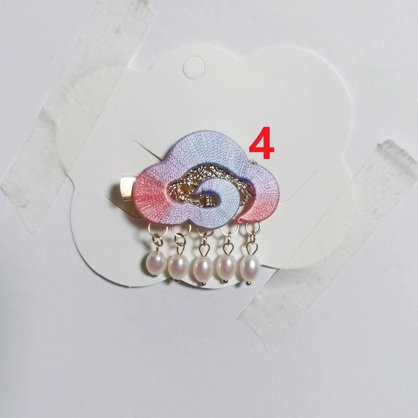 Handmade Chanhua Cloud Hair Clip - Daily, Wedding & Banquet