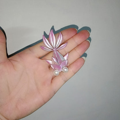 Handmade Chanhua Goldfish Brooch - Pink Ombre with Pearl