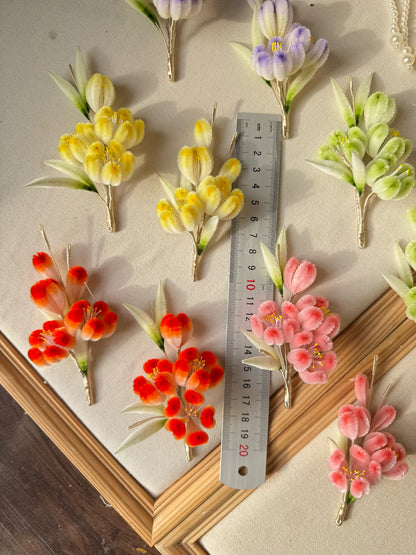 PF253 - Flowers Ronghua Hairpin/Brooch - Wholesale