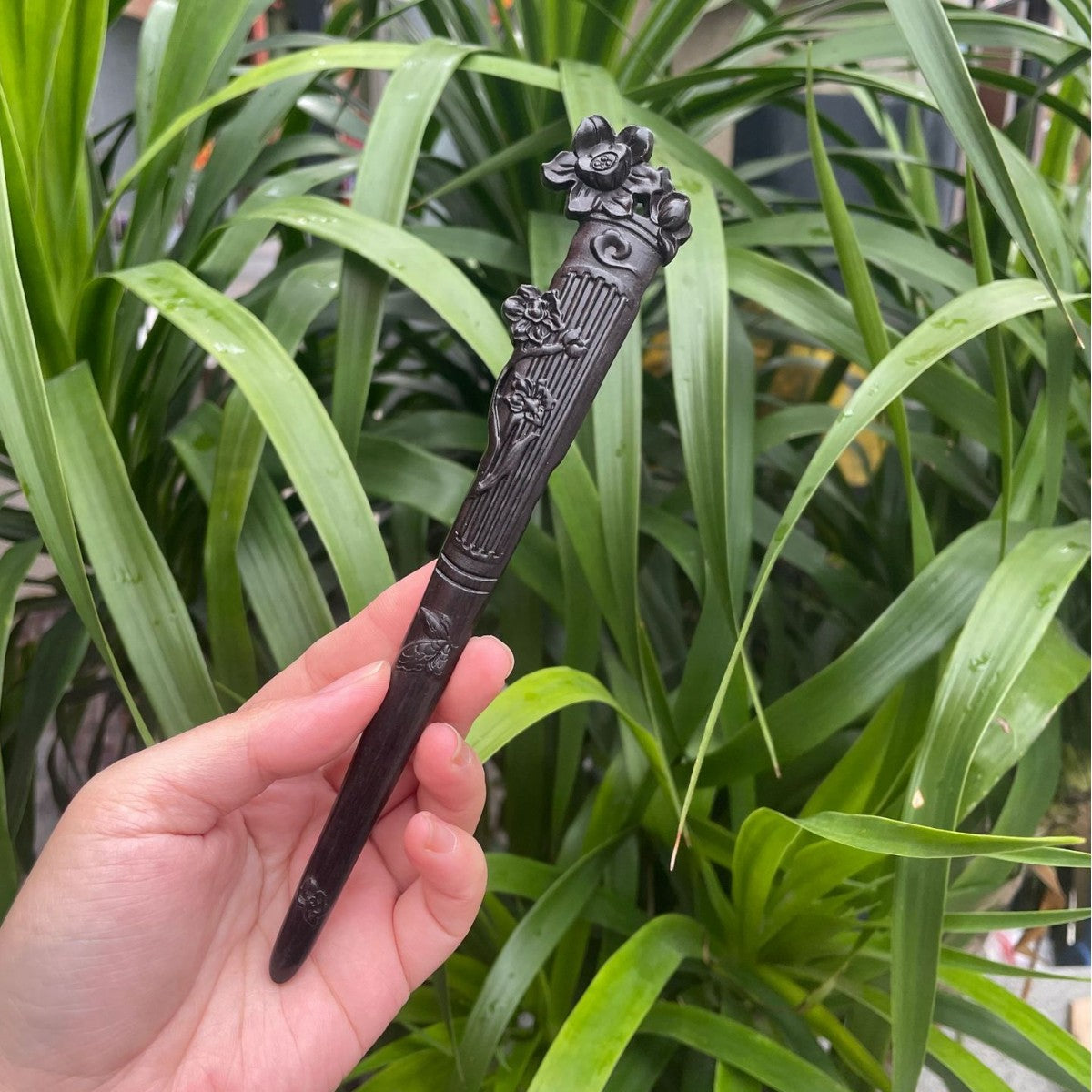 PF143 - Intricate Wooden Hair Sticks - Wholesale