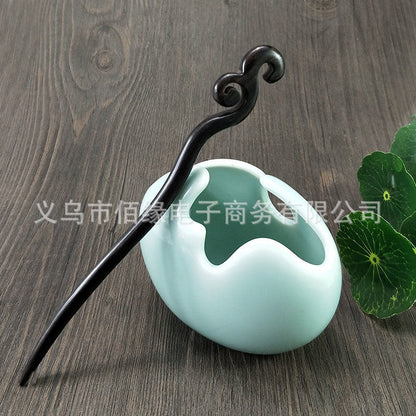 PF084 - 18cm Ebony Hair Sticks - Wholesale