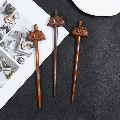 PF185 - 19cm Lacewood Hair Sticks - Wholesale