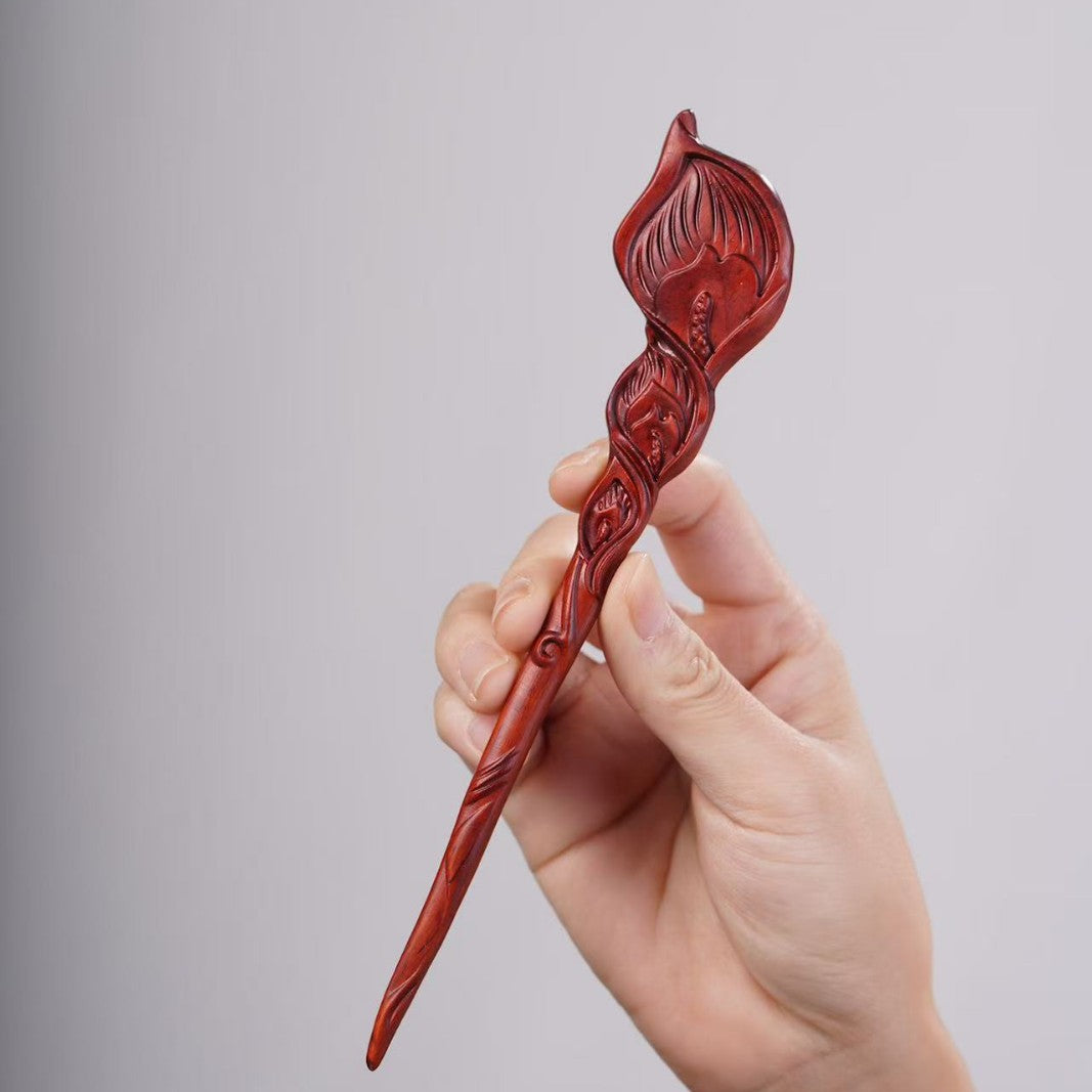 PF143 - Intricate Wooden Hair Sticks - Wholesale