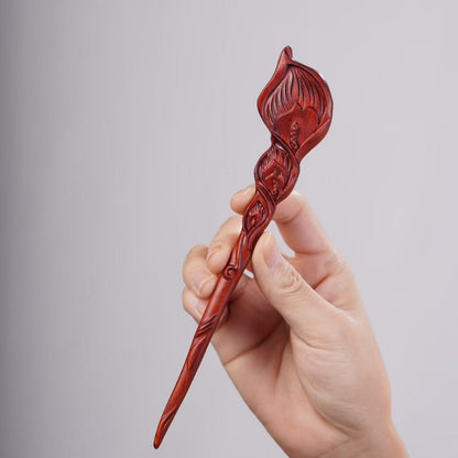 PF143 - Intricate Wooden Hair Sticks - Wholesale