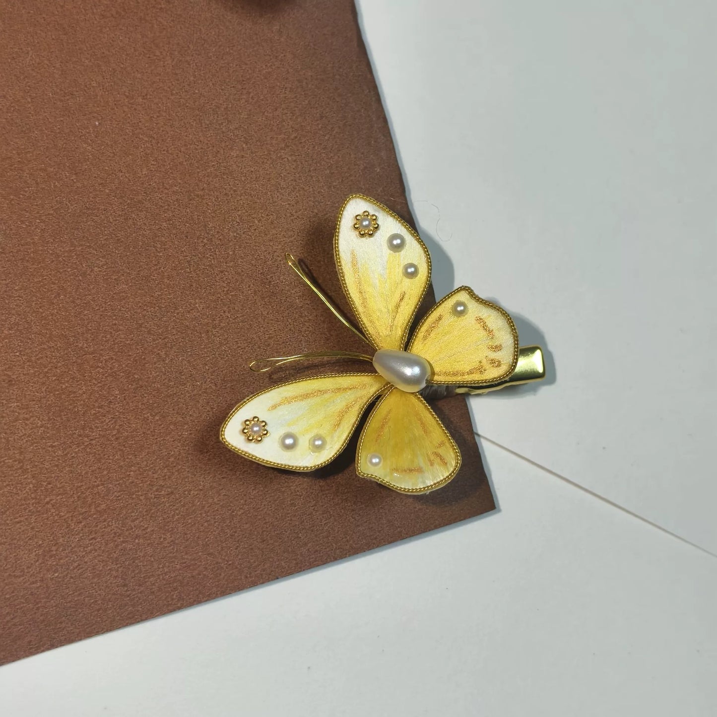 Handmade Ronghua Silk Butterfly Hair Clip - Custom Accessory Options