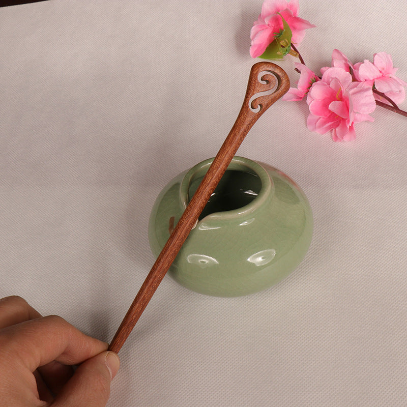 PF075 - 18cm Rosewood Hair Sticks - Wholesale