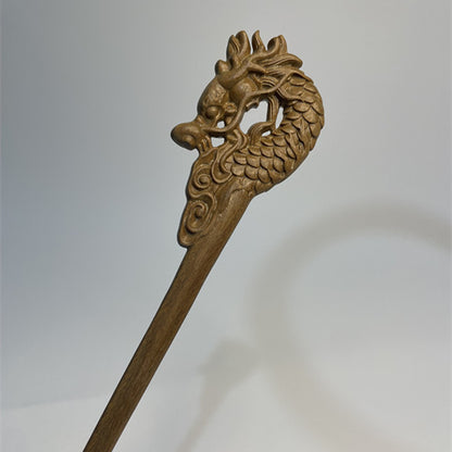 PF145 - 20cm Green Sandalwood Hair Sticks - Wholesale