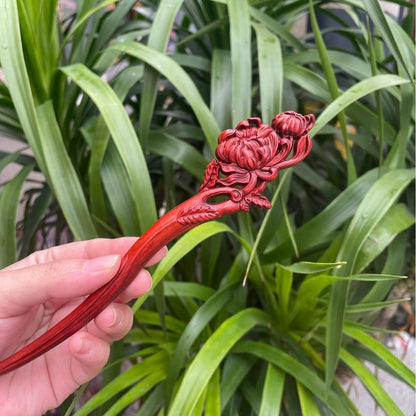 PF143 - Intricate Wooden Hair Sticks - Wholesale