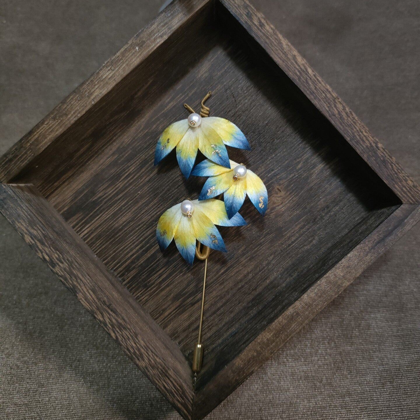 Dark Angel Bespoke Brooch-Silk Brooch(Ronghua)