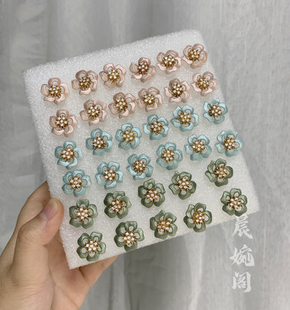PF015 - Rose Chanhua Earrings - Wholesale