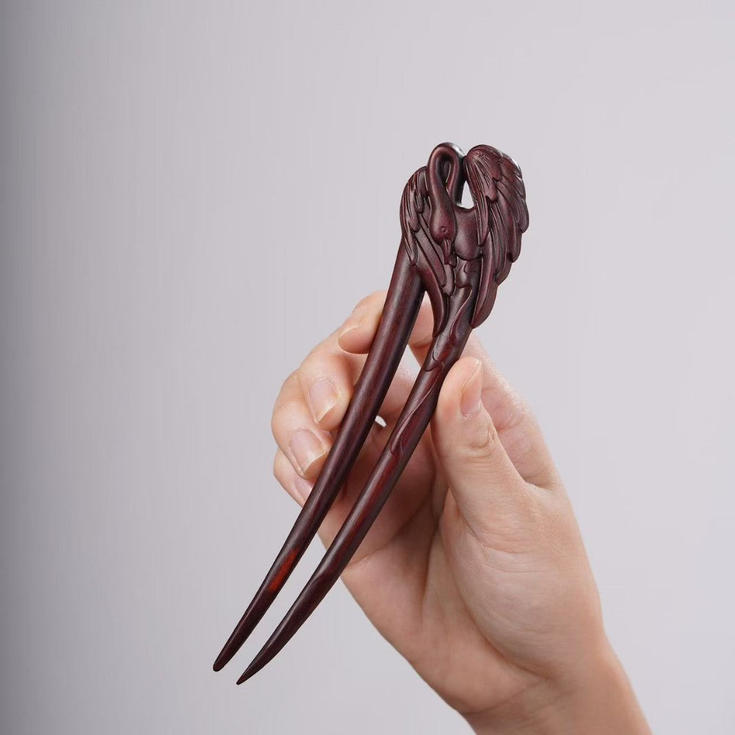 PF143 - Intricate Wooden Hair Sticks - Wholesale