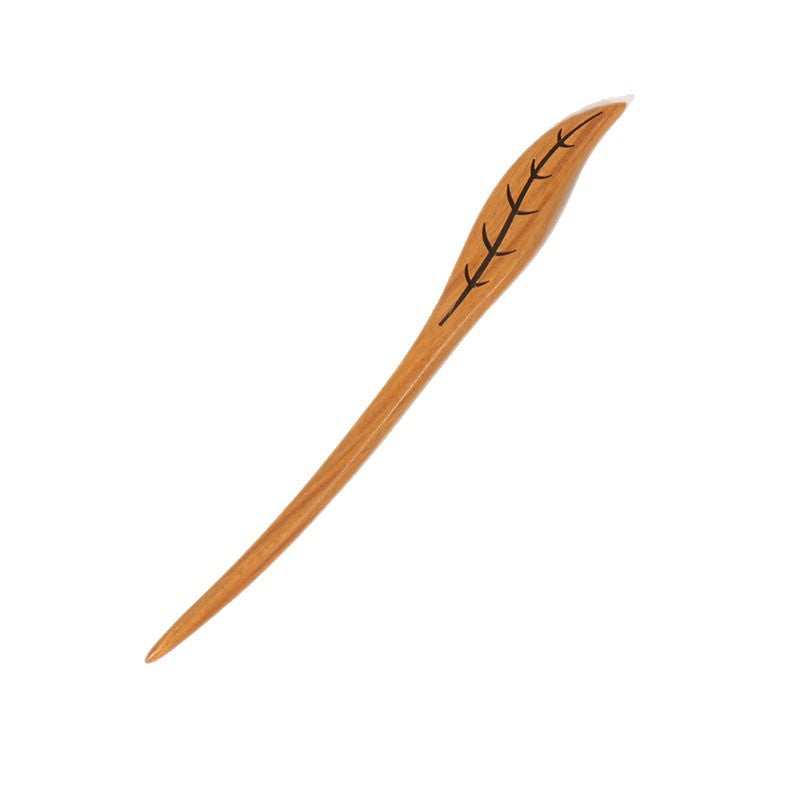 PF095 - Bâtons à cheveux en bois de santal vert 18cm - Vente en gros