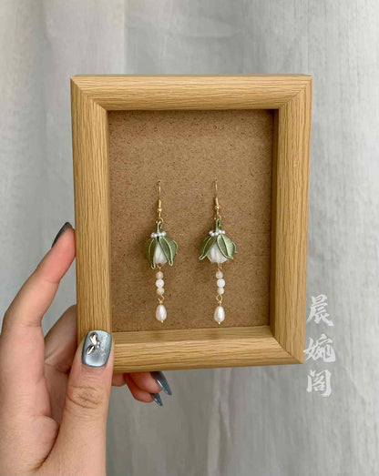 PF053 - Lily of the valley Chanhua Earrings - Wholesale