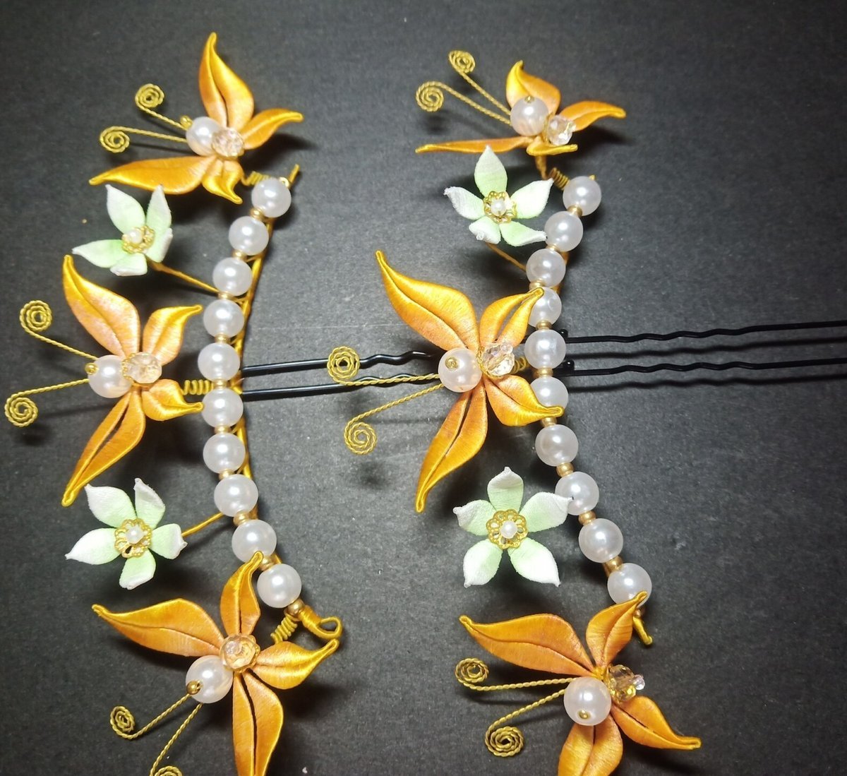 Handmade Thread-Wrapped Butterfly Hair Fork - Artisanal Chanhua Wedding Hairpin