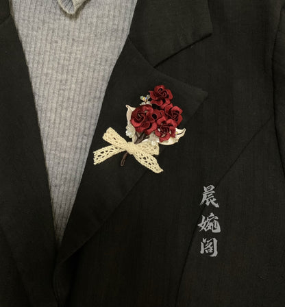 PF050 - Rose Chanhua Brooch - Wholesale