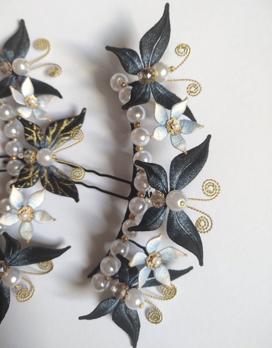 Handmade Thread-Wrapped Butterfly Hair Fork - Artisanal Chanhua Wedding Hairpin