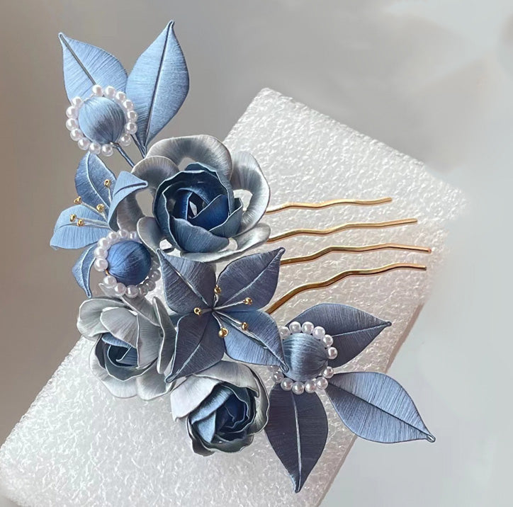 Tingyu Hairpin Chanhua Materials Flowers DIY Kit - Include Detailed Video Tutorial