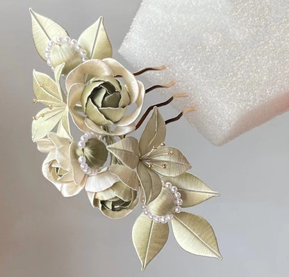 Tingyu Hairpin Chanhua Materials Flowers DIY Kit - Include Detailed Video Tutorial